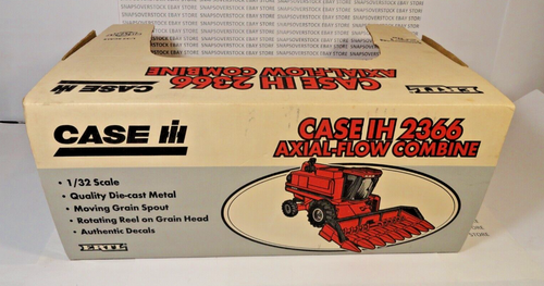 VINTAGE '98 ERTL CASE IH 2366 AXIAL-FLOW COMBINE W/ GRAIN & CORN HEADS, 1:32 NIB - Picture 10 of 14