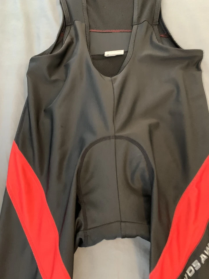 WOSAWE Para hombres Bicicleta de Carretera Babero Pantalones Deportes Ciclismo Acolchado Transpirable Negro XL Foto 4 de 4