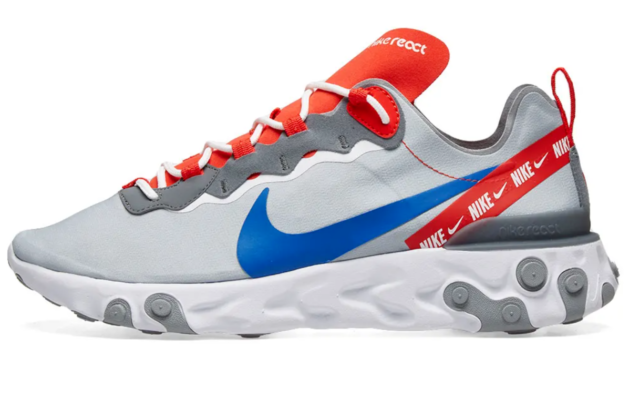 nike react element 55 grey and red