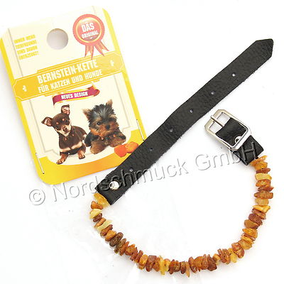 Bernsteinkette Hund Katze Bernstein roh Hundekette Halsband raw amber 20 -  60 cm | eBay.de