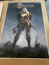 ARH studios Arhian Head Huntress 1/100 Podpisany plakat Arahom Radjah