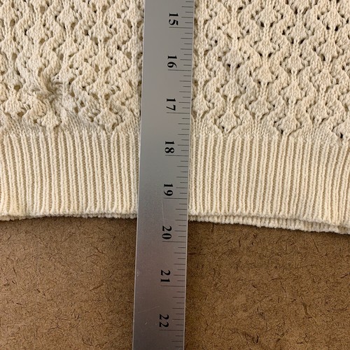 Joe Fresh Girls Size XS Beige Loose Knit Off The Shoulder Pullover Sweater Tunic - Picture 7 of 7
