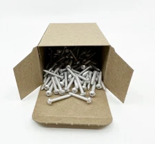 #8 x 1" Aluminum Phillips Round Head Wood Screws (140 pcs.) OPEN BOX