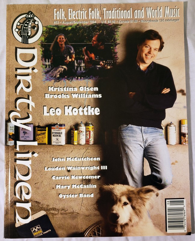 Dirty Linen folk & world music mag #53 Aug/Sep 1994 Leo Kottke/Loudon Wainwright