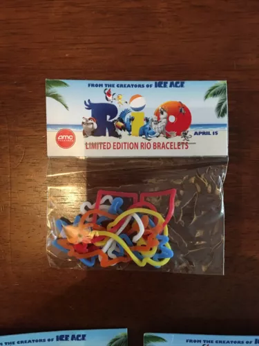 NEW Rio Movie AMC theaters Limited Edition Bracelets 4.15.2011 Rare Set Of 5