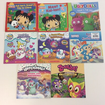 Fingerling Zoobles Pikmi Pops Hatchimals Kindergarten 1st 2nd Grade 8 Book Lot