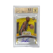 Panini NBA Card Select Rookie Signatures Prizm Gold Jabari Parker 2014-15 Used