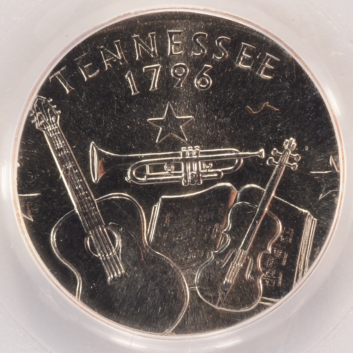 2002-D 25c Tennessee State Quarter Struck on Clad Dime Planchet