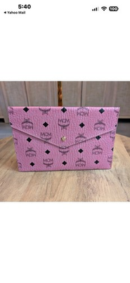 #ad #ad MCM Envelope Pouch Clutch Pink Visitors GWP Comes With Original Box $50.00