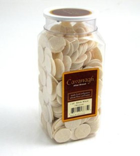 Bottle of 750 Whole Wheat Wafers, Cross Design, 1 3/8