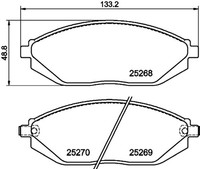 Hella Pagid Bremsbelagsatz Scheibenbremse 8DB 355 015-771 FüR M300 Chevrolet LPG
