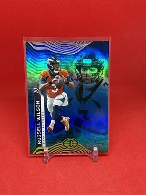 2022 Panini Illusions #27 Russell Wilson Trophy Collection Light Blue #/199