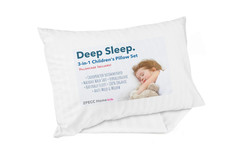 Toddler Pillow with Pillowcase - 13X18 Organic Cotton Hypoallergenic Kids Pillow