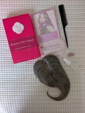 100 Remy Human Hair Topper Hairpiece Clip In Lace Base Mixed Light Grey