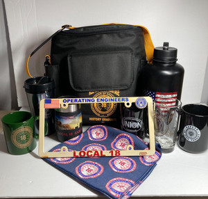 IUOE Local 18 Gift Pack Lot of 10 Items Operating Engineers Union Preowned
