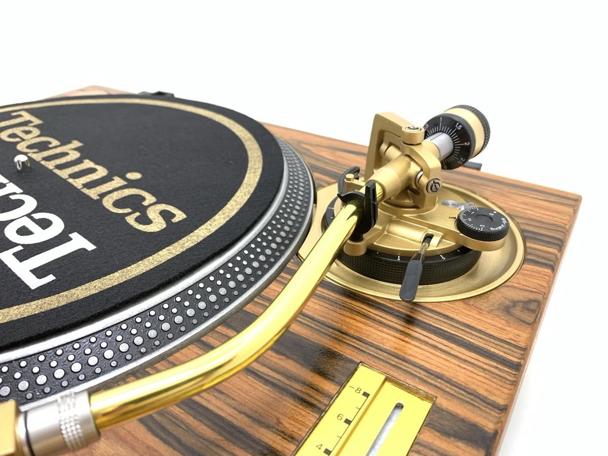 TECHNICS SL 1200 MK2 Wood And Gold Direct Drive Turntable Vintage