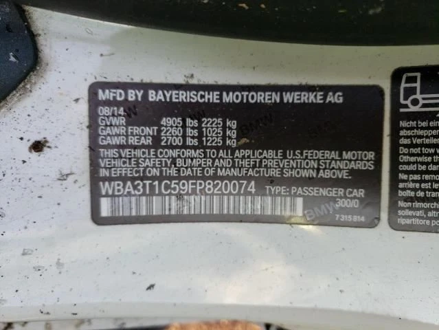 Control de temperatura con base de pantalla digital para BMW 335i GT 135121 14-16 Foto 3 de 4