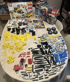 Vintage LEGO Lot 1980 Technic #8860 Basic #744 Motor Box Manuals Incomplete