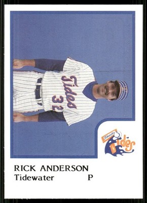 1986 ProCards Tidewater Tides RICK ANDERSON RC METS EVERETT WA