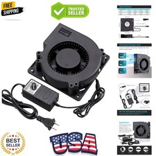 120mm x 32mm Blower Centrifugal Fan 110V 220V AC Powered Fan with Speed Contr...