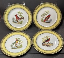 Ancienne Manufacture de Limoges Jardin Du Roi Salad Plates 8 3/8" Lot Of 4 Plate