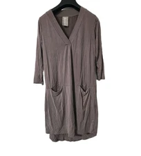 Anthropologie Dolan Left Coast Collection Tegan Tunic Dress Taupe Size Small 