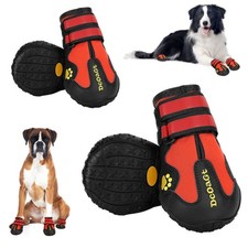 Dog Shoes for Large Dogs 4PCS Anti-Slip Dog Boots  Paw Protectors for Hot Pa...