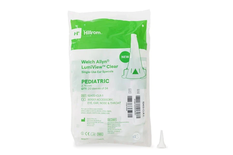 *9 Packs* (6120 ct Total) Welch Allyn Clear 2.75mm Specula Pediatric 52432-CLR-1 - Picture 1 of 1
