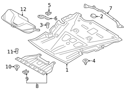 BMW 51757241814 Genuine OEM Factory Original Under Cover for sale