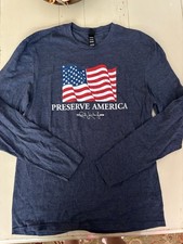Camisa de manga larga Rush Limbaugh EIB Preserve America M mediana