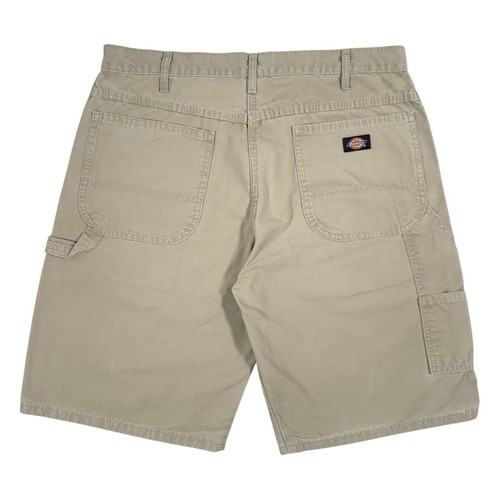 Dickies Beige Relaxed Fit Canvas Carpenter Shorts Work Jorts W34 Workwear