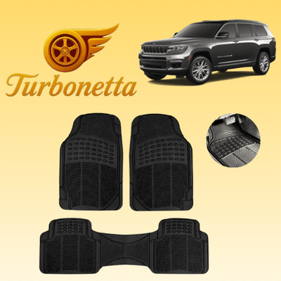 For All Jeep Turbonetta Rubber All Weather Custom Fit 3pcs Floor Mats