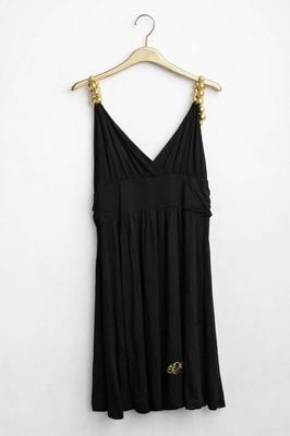 Rare House Of Dereon Beyonc Black Dress With Gold Straps Y2K Style Size Large | eBay Rare House Of Dereon Beyonc Black Dress With Gold Straps Y2K Style Size Large | eBay