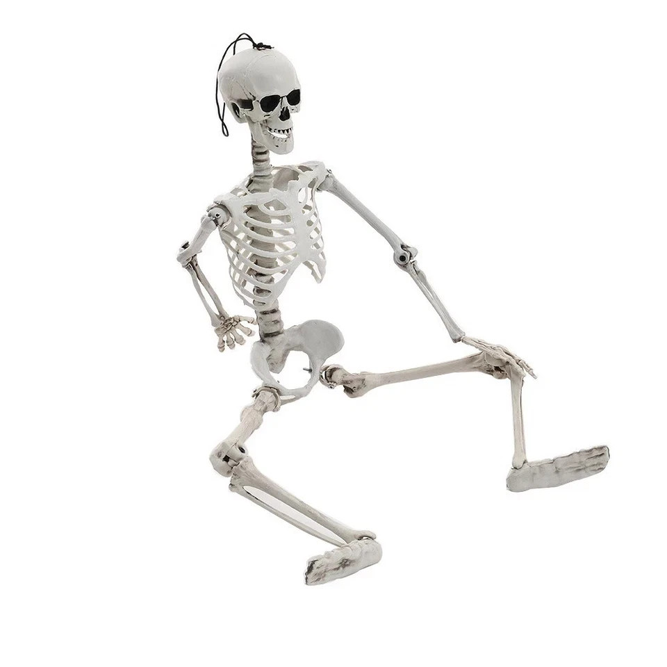 Giant Life Size Human Skeleton Model Horror Bone Posable Halloween Decor 5