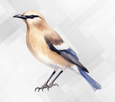 Aquarell Xinjiang Boden Vogel Wand Vinyl Aufkleber Abziehbild TK910