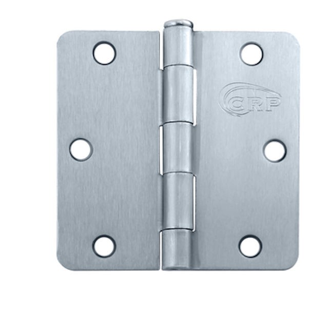 Cal-Royal 3-1/2 in. Full Mortise Plain Bearing Hinge in Satin Chrome RH61 US26D
