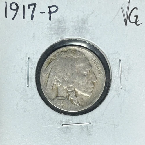 1917 BUFFALO NICKEL ~ VERY GOOD ~ NICE COIN ~