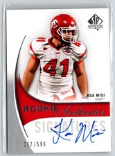 2010 SP Authentic #169 Koa Misi #/599 F1