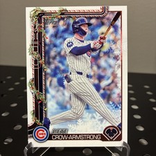 2025 Topps Holiday Christmas Lights Pete Crow Armstrong #H41 Cubs SP -SJ11