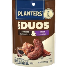 PLANTERS Nut Duos Cocoa Cashews Espresso Hazelnuts 5 oz Snack Mix