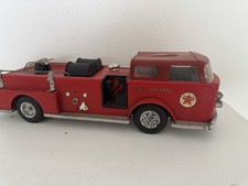 Vintage Buddy L Texaco Fire Chief Truck Pressed Steel Toy 25" 1960 Gasoline Oil