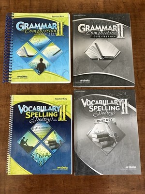 Abeka 8th grade Grammar & Composition II and Vocabulary, Spelling, Poetry Set