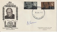 WINSTON CHURCHILL ENVELOPE -  SIGNED 