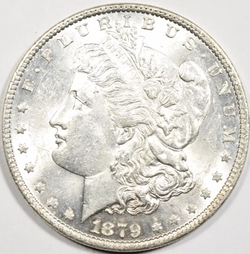 1879 MORGAN DOLLAR ~ SHARP AU/BU ABOUT UNCIRCULATED SLIDER!