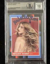 Melody Marks Custom Trading Card Beckett Slabbed Autograph Grade 10