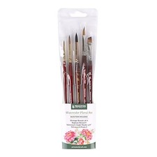 Princeton Artist Brush Co. Watercolor Floral Set - 5pc Short Handle Selection...