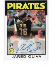 2021 Topps Update 1986 Topps Baseball Autographs #86B-JOL Jared Oliva A ID:46678