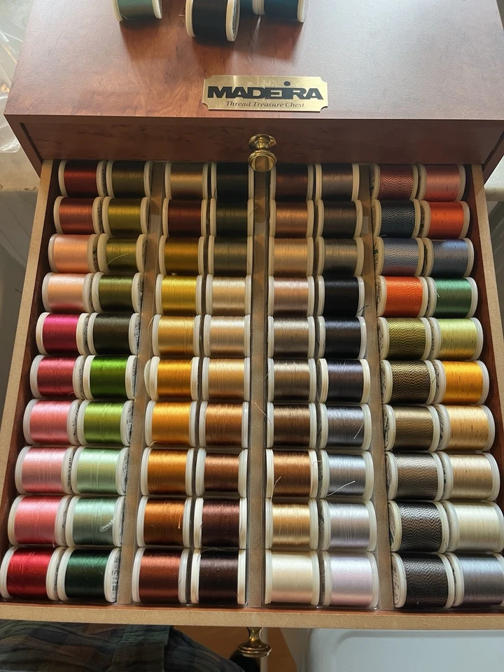 Madeira Treasure Chest, With Over 250 Spools Of #40 Rayon Thread, Near Mint - Image 2 of 3