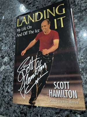 Scott Hamilton AUTOGRAPHED Landing It My Life On and Off The Ice Signed Plate