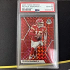 PATRICK MAHOMES II 2020 MOSAIC FOOTBALL RED PRIZM CHIEFS PSA 10